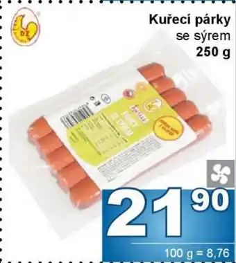 Jip Kuřecí párky se sýrem nabídka