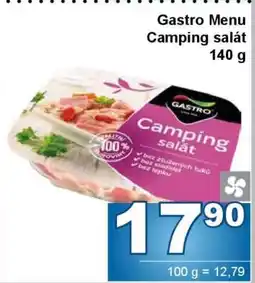 Jip Gastro menu camping salát nabídka