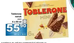 Jip Toblerone nanuk mini nabídka