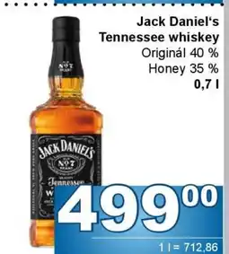 Jip JACK DANIEL‘S Tennessee whiskey nabídka