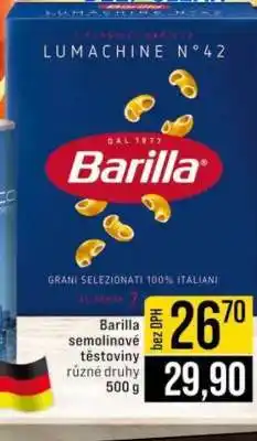 Jip BARILLA SEMOLINOVÉ TĚSTOVINY nabídka