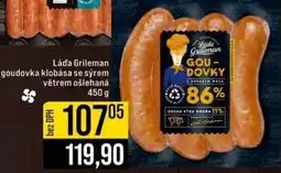 Jip Láďa Grileman goudovka klobása se sýrem větrem ošlehaná 450 g nabídka