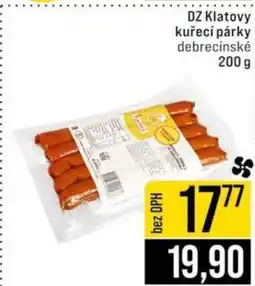 Jip DZ Klatovy kuřecí párky debrecinské nabídka
