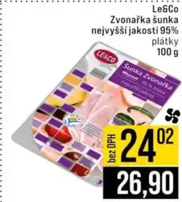 Jip Le&Co Zvonářka šunka nejvyšší jakosti 95% plátky nabídka