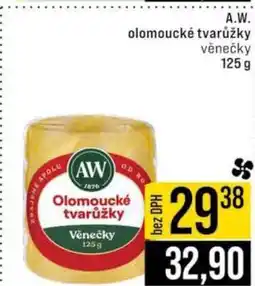 Jip A.W. Olomoucké tvarůžky nabídka