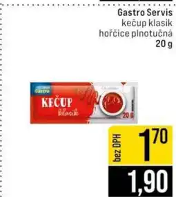 Jip Gastro Servis kečup klasik hořčice plnotučná nabídka