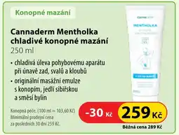 Dr. Max Cannaderm Mentholka chladivé konopné mazání nabídka