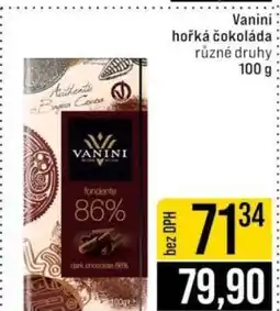 Jip Vanini hořká čokoláda nabídka