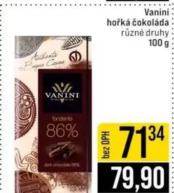 Jip Vanini hořká čokoláda nabídka