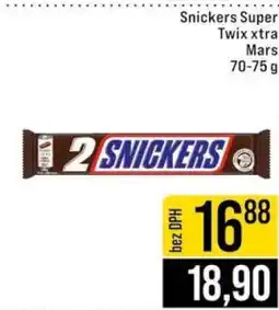 Jip Snickers Super, Twix xtra, Mars nabídka