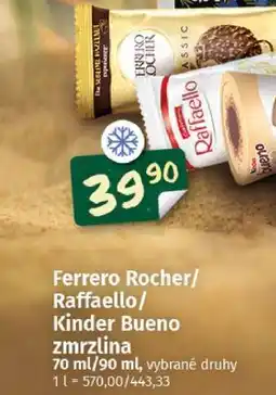 Coop Ferrero Rocher/Raffaello/Kinder Bueno zmrzlina nabídka