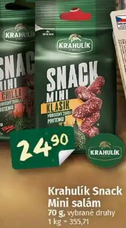 Coop Krahulík Snack Mini salám nabídka
