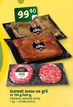 Coop Gurmet maso na gril nabídka