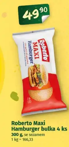 Coop Roberto Maxi Hamburger bulka 4 ks nabídka