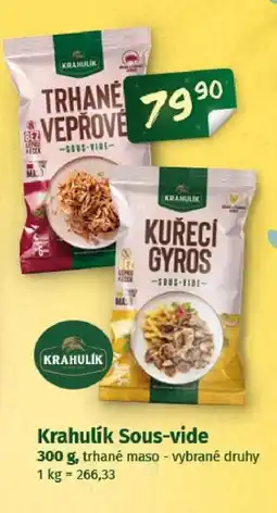 Coop Krahulík Sous-vide nabídka
