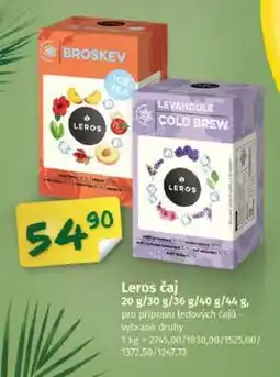 Coop LEROS Čaj nabídka