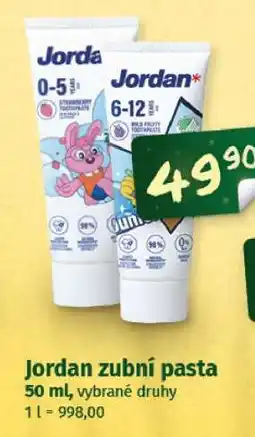 Coop Jordan zubní pasta nabídka