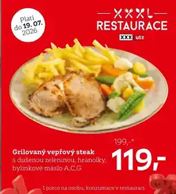 XXXLutz Grilovaný vepřový steak nabídka
