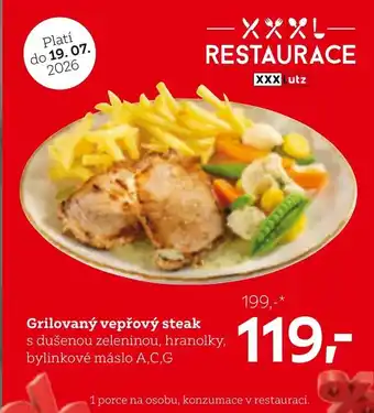 Grilovaný vepřový steak