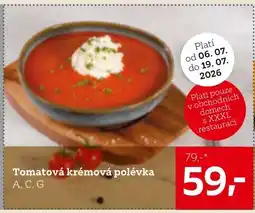 XXXLutz Tomatová krémová polévka nabídka