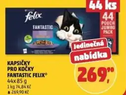 Penny Market Kapsičky pro kočky fantastic Felix nabídka