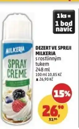 Penny Market Dezert ve spreji Milkeria nabídka