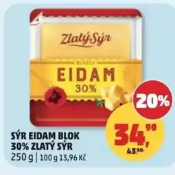 Penny Market Sýr eidam blok 30% Zlatý Sýr nabídka
