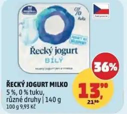 Penny Market Řecký jogurt Milko nabídka