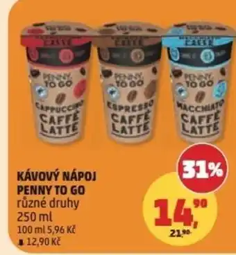 Penny Market Kávový nápoj penny to go nabídka
