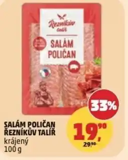 Penny Market Şalám poličan řezníkův talíř nabídka
