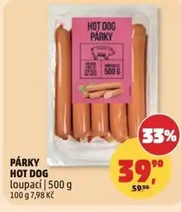 Penny Market Párky hot dog loupací nabídka