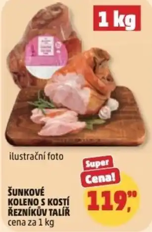 Penny Market Šunkové koleno s kostí řezníkův talíř nabídka