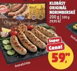 Penny Market Klobásy originál norimberské nabídka