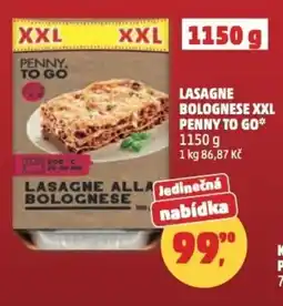 Penny Market Lasagne bolognese xxl PENNY TO GO nabídka