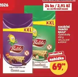 Penny Market Kukuřičné trubičky balila nabídka