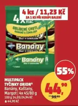 Penny Market Multipack tyčinky orion Banány, Kaštany, Margot nabídka