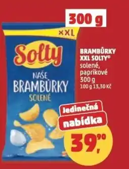 Penny Market Brambůrky xxl solty solené, paprikové nabídka
