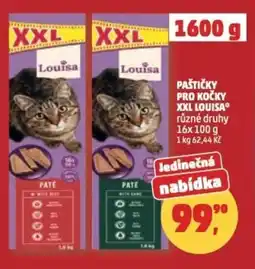 Penny Market Paštičky pro kočky xxl louisa nabídka
