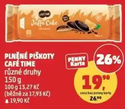 Penny Market Plněné piškoty café time nabídka