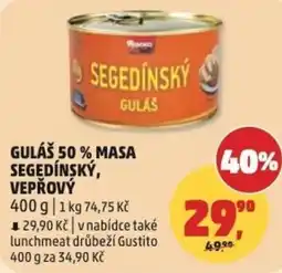 Penny Market Guláš 50 % masa segedínský, vepřový nabídka