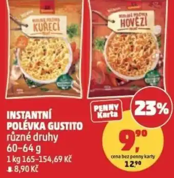Penny Market Instantní polévka gustito nabídka