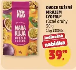 Penny Market Ovoce sušené mrazem lyofru nabídka