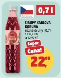 Penny Market Sirupy karlova koruna nabídka
