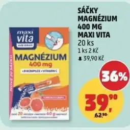 Penny Market Sáčky magnézium 400 mg maxi vita nabídka
