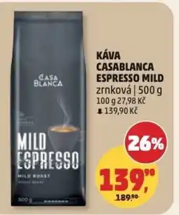 Penny Market Káva casablanca espresso mild zrnková nabídka