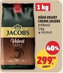 Penny Market Káva velvet crema jacobs zrnková nabídka