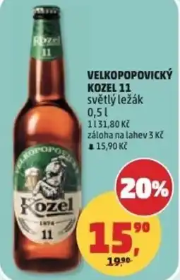 Penny Market Velkopopovický Kozel 11 světlý ležák nabídka