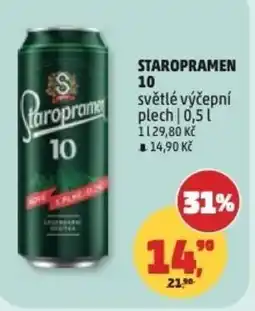 Penny Market STAROPRAMEN 10 světlé výčepní plech nabídka
