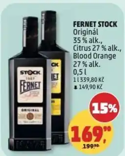 Penny Market FERNET STOCK Originál 35% alk., Citrus 27% alk., Blood Orange 27% alk. nabídka
