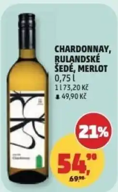 Penny Market Chardonnay, rulandské šedé, merlot nabídka